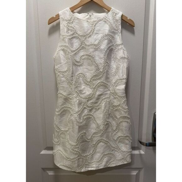 Elliott Elara Shift Dress in White Bridal Shower Bachelorette Dress S NWT - Picture 5 of 8